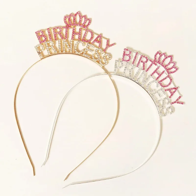 Sparkling Rhinestones English Letters Birthday Ladies' Headbands Zinc Alloy Material Party Jewelry Fashionable Hair Accessories
Sparkling Rhinestones English Letters Birthday Ladies' Headbands Zinc Alloy Material Party Jewelry Fashionable Hair Accessories