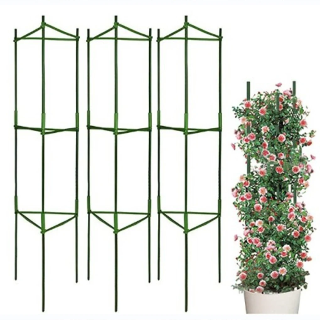 3pcs Climbing Plant Trellis Garden Support Cages For Flowers Plants Support Frame Trellis Climbing DIY Flower Vines Pot Stand
3pcs Climbing Plant Trellis Garden Support Cages For Flowers Plants Support Frame Trellis Climbing DIY Flower Vines Pot Stand