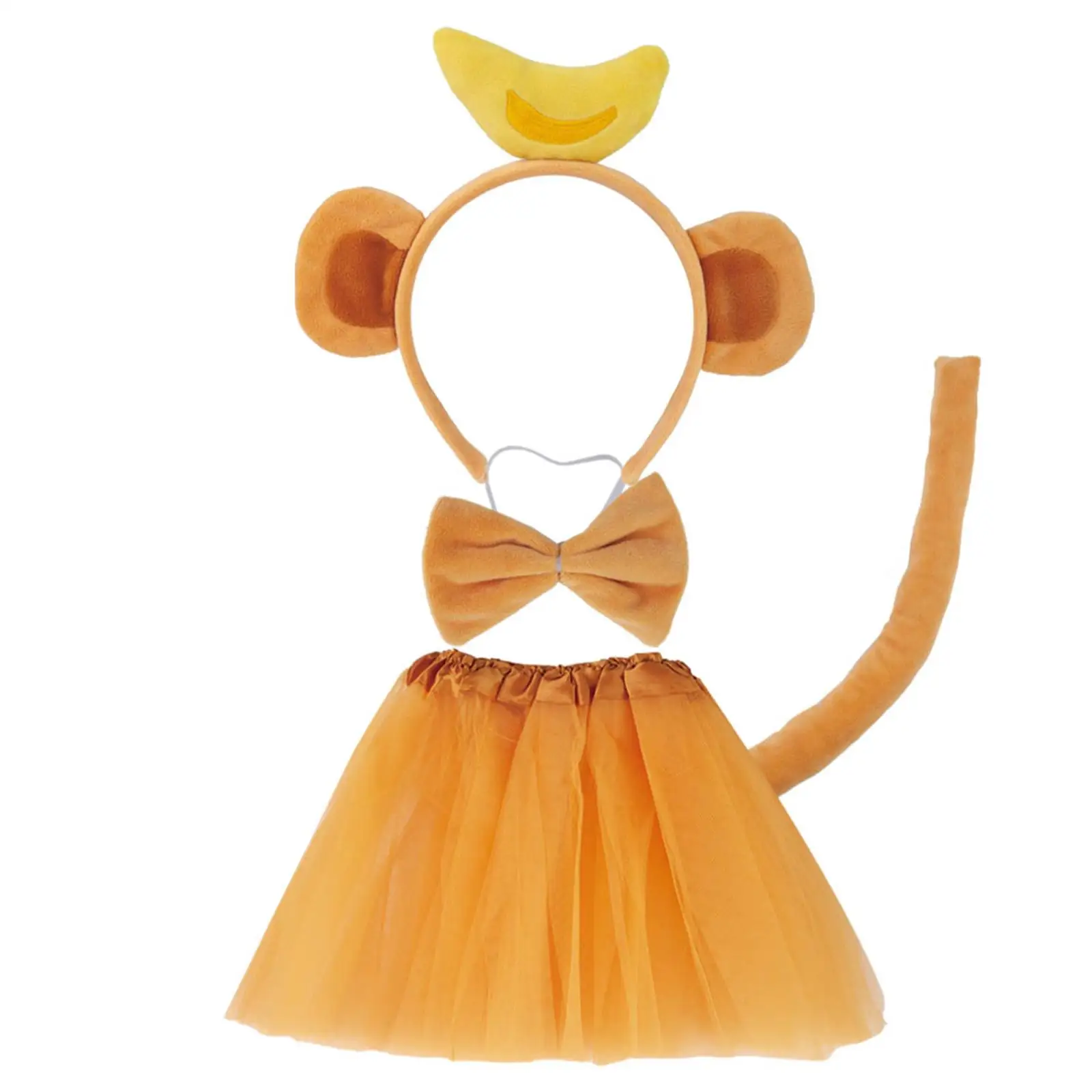 Monkey Costume Set Tutu Skirt Monkey Ear Headband Tail Bow Tie Halloween Animals Cosplay Set Dress Up for Kids Boys Girls
Monkey Costume Set Tutu Skirt Monkey Ear Headband Tail Bow Tie Halloween Animals Cosplay Set Dress Up for Kids Boys Girls