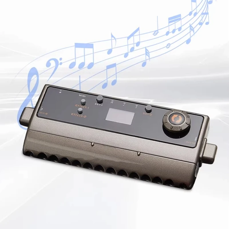 Electric Harmonica Intelligent MIDI 12 Holes Harmonica Digital Display Chromatic Harmonicas Portable Adult Child Harmonicas
Electric Harmonica Intelligent MIDI 12 Holes Harmonica Digital Display Chromatic Harmonicas Portable Adult Child Harmonicas