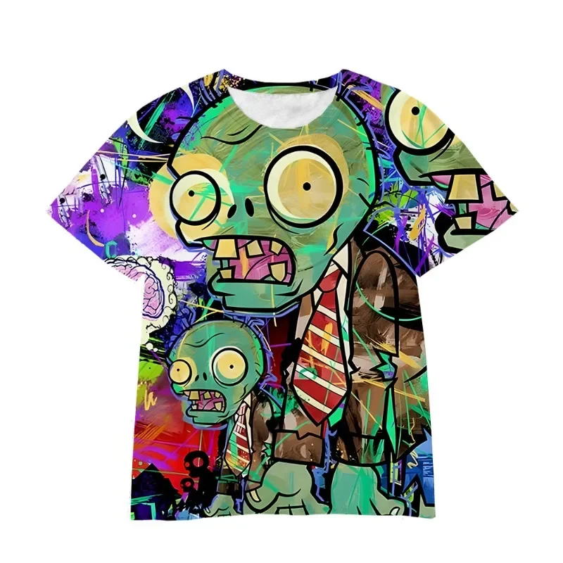 Plants Vs. Zombies Summer Digital Print Cartoon T-Shirt for Kids Breathable Short Sleeve Game Graphic Tee for Boys & Girls
Plants Vs. Zombies Summer Digital Print Cartoon T-Shirt for Kids Breathable Short Sleeve Game Graphic Tee for Boys & Girls