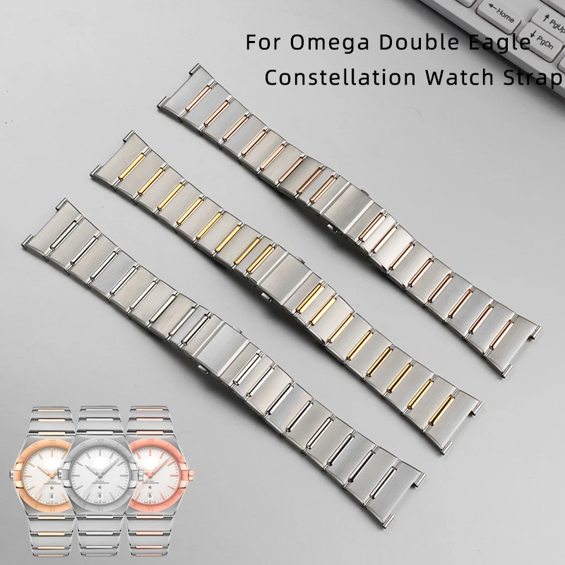 25*9mm Stainless Steel Watch Bands Folding Buckle For Omega Double Eagle Constellation Watch Strap 41mm Men's Watch Accessories
25*9mm Stainless Steel Watch Bands Folding Buckle For Omega Double Eagle Constellation Watch Strap 41mm Men's Watch Accessories