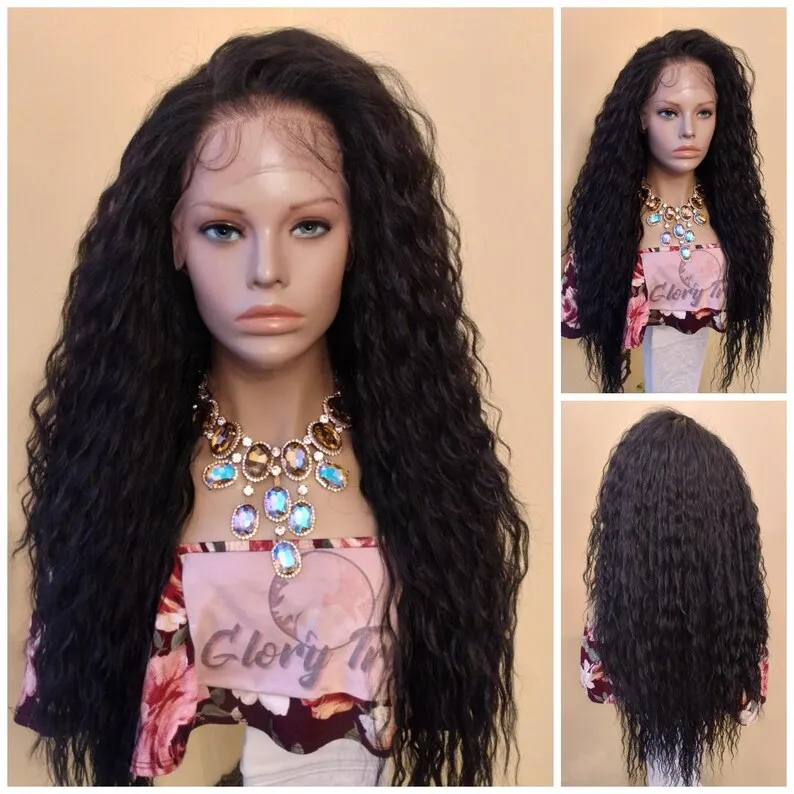 Черные парики 13x4 HD Свободные глубокие волны Фронтальный парик Вьющиеся парики фронта шнурка Бесклеевые синтетические термостойкие предварительно выщипанные косплей
Черные парики 13x4 HD Свободные глубокие волны Фронтальный парик Вьющиеся парики фронта шнурка Бесклеевые синтетические термостойкие предварительно выщипанные косплей