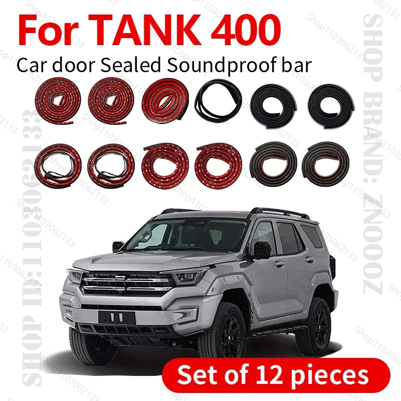 For 2023-2025 TANK 400 Car Door Seal Strip Rubber Double Layer Sealing Protector Soundproof Dustproof Seal Strip 12PCS Set
For 2023-2025 TANK 400 Car Door Seal Strip Rubber Double Layer Sealing Protector Soundproof Dustproof Seal Strip 12PCS Set