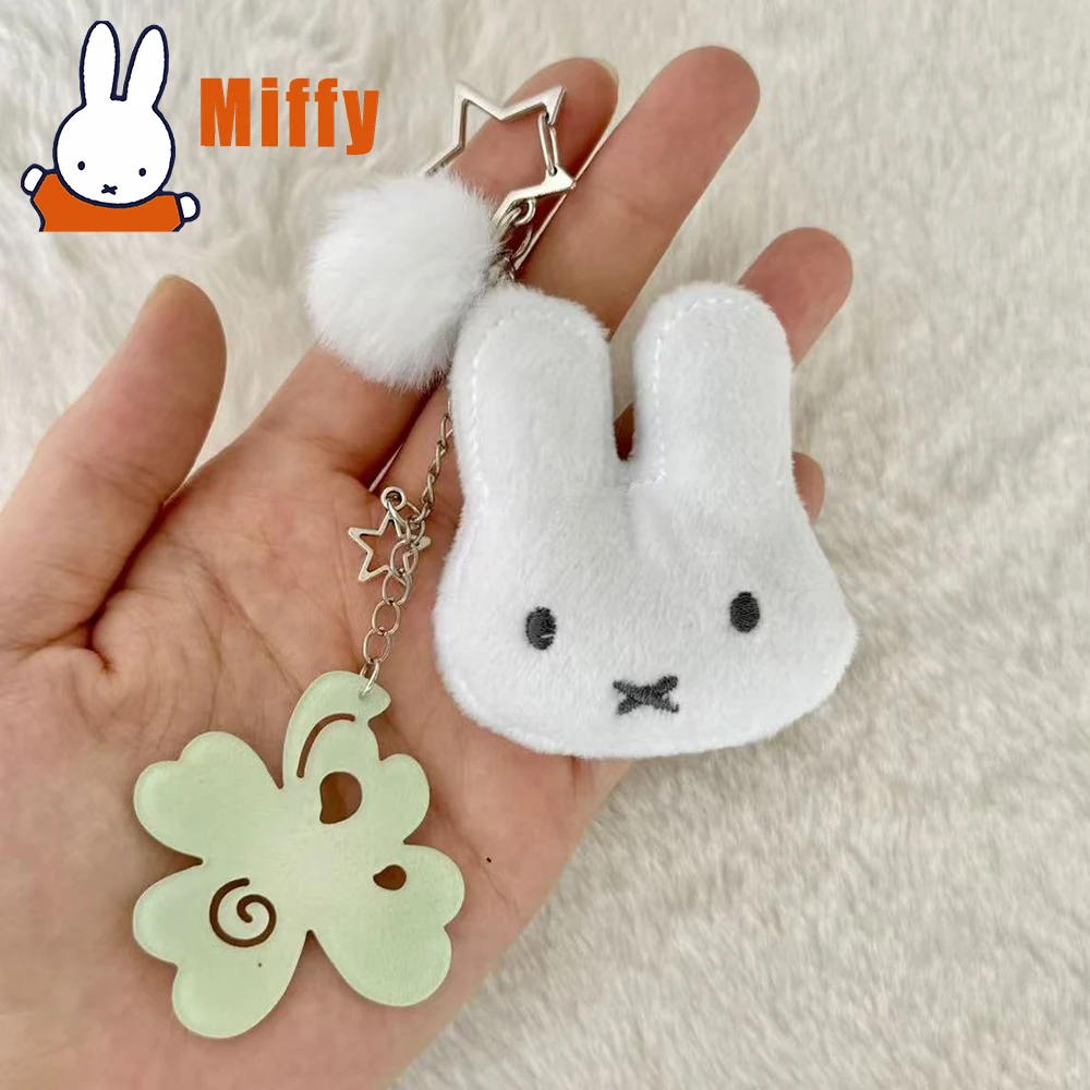 Kawaii Miffy Plush Keychain Cute Rabbit Stuffed Keyring Lucky Star Four-Leaf Clover Clover Backpack Car Charm Pendant Girl Gift
Kawaii Miffy Plush Keychain Cute Rabbit Stuffed Keyring Lucky Star Four-Leaf Clover Clover Backpack Car Charm Pendant Girl Gift