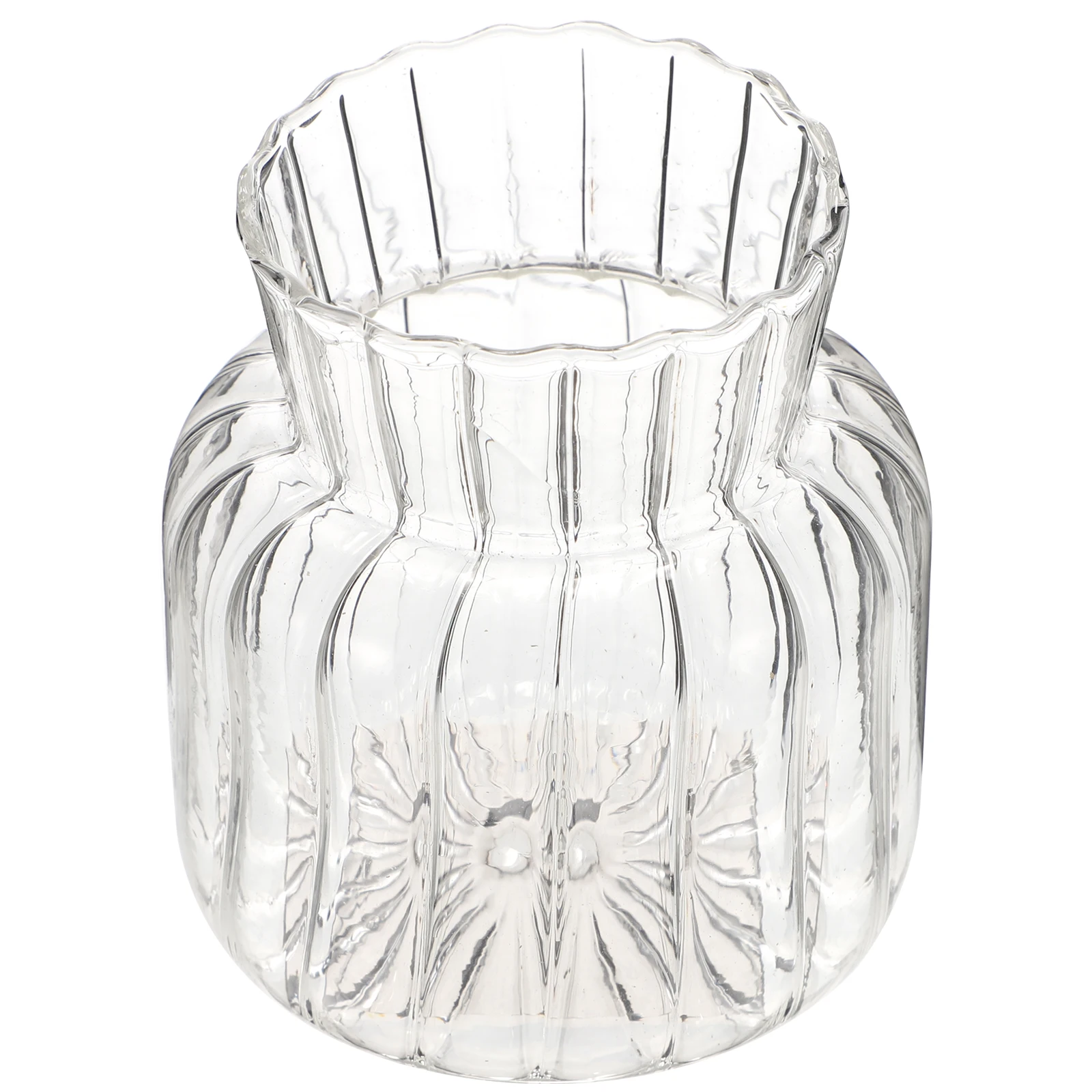 Striped Glass Vase 1 Piece Decorative Flower Vase for Home Office Desk Tabletop Decor Small Compact Design Suitable for Flowers
Striped Glass Vase 1 Piece Decorative Flower Vase for Home Office Desk Tabletop Decor Small Compact Design Suitable for Flowers