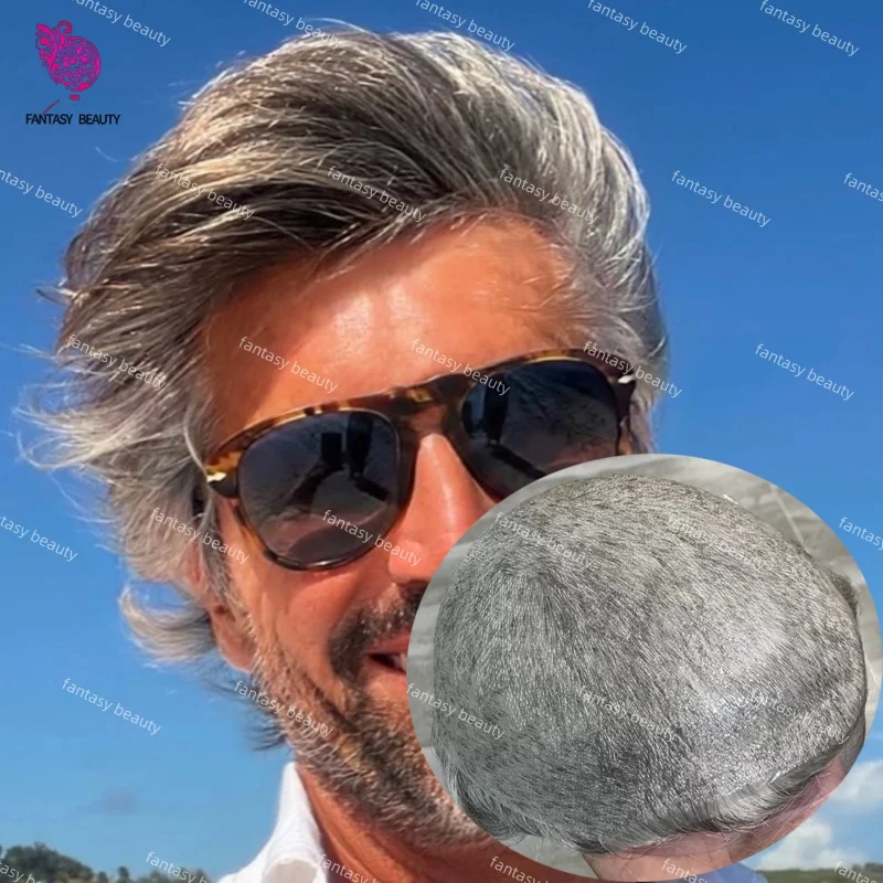 1b65 1b80 Серо-черный парик-накладка из 100% натуральных человеческих волос для мужчин, 550 # Система капиллярных протезов из тонкого полиуретана (ПУ) 565 Gray Black, толщина 0,02-0,03 мм
1b65 1b80 Серо-черный парик-накладка из 100% натуральных человеческих волос для мужчин, 550 # Система капиллярных протезов из тонкого полиуретана (ПУ) 565 Gray Black, толщина 0,02-0,03 мм