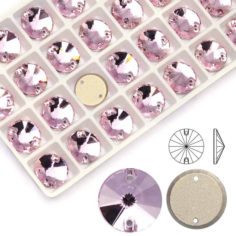 Light Rose Round Rivoli Flat Back Crystal Stones K9 Glass Rhinestones Sew on Crystals Dresses Garment Accessories
Light Rose Round Rivoli Flat Back Crystal Stones K9 Glass Rhinestones Sew on Crystals Dresses Garment Accessories