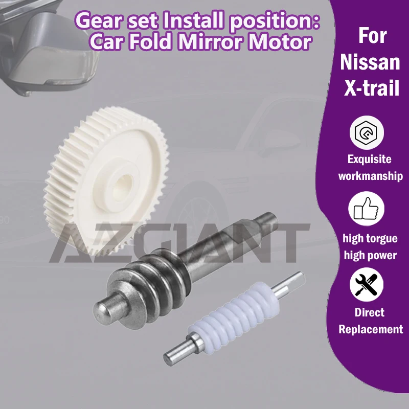 1/5PCS AZGIANT For Nissan X-trail T30 T31 T32 T33 Car rigid plastic 50 Teeth gear set of Exterior side folding Mirrors motor
1/5PCS AZGIANT For Nissan X-trail T30 T31 T32 T33 Car rigid plastic 50 Teeth gear set of Exterior side folding Mirrors motor