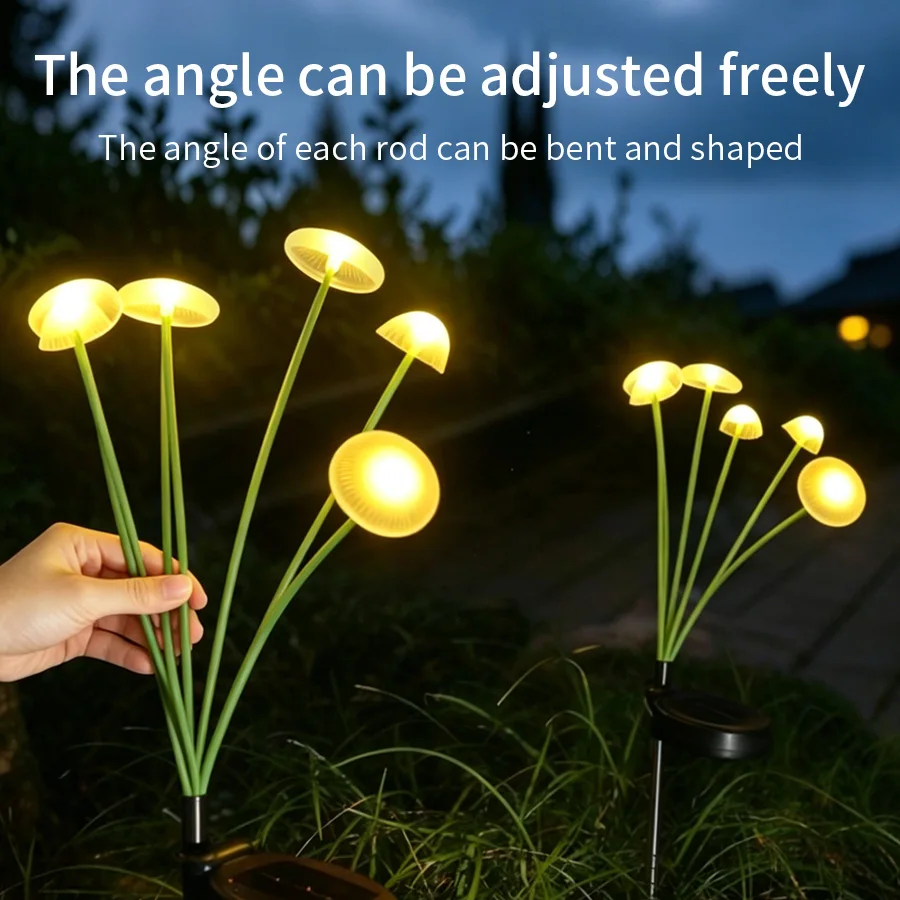Solar LED Lawn LampGarden Lights Jellyfish Shape Outdoor Waterproof Landscape Decorative Light Auto On Off For Yard Pathway
Solar LED Lawn LampGarden Lights Jellyfish Shape Outdoor Waterproof Landscape Decorative Light Auto On Off For Yard Pathway