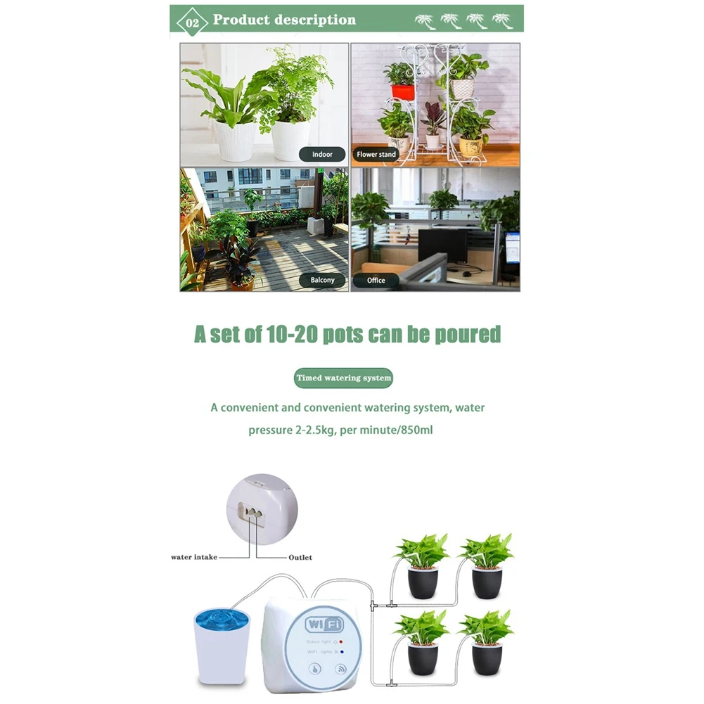 【Off-Shelf】Garden Wifi Control Watering Device Automatic Drip Irrigation System Set Home Smart Plant Irrigation Watering Timer
【Off-Shelf】Garden Wifi Control Watering Device Automatic Drip Irrigation System Set Home Smart Plant Irrigation Watering Timer
