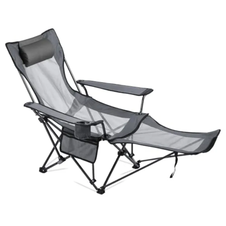 2-in-1 Reclining Camping Chair with Footrest for Adults, 4 Adjustable Positions, Portable Folding Lounger, Lightweight Mesh Bea
2-in-1 Reclining Camping Chair with Footrest for Adults, 4 Adjustable Positions, Portable Folding Lounger, Lightweight Mesh Bea