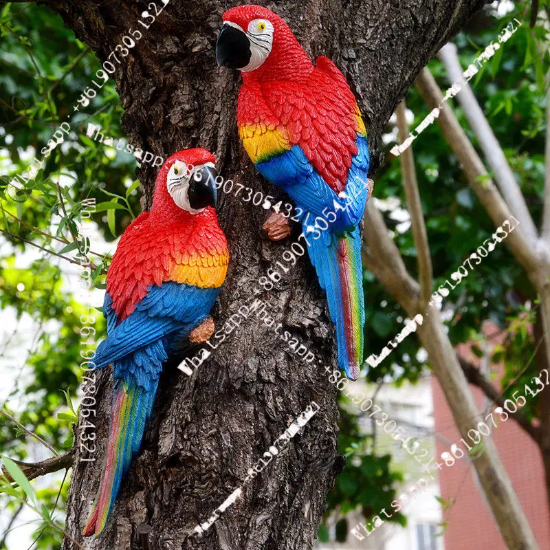 Simulation half-faced parrot tree pendant wall ornament wall hanging bird model resin handicraft
Simulation half-faced parrot tree pendant wall ornament wall hanging bird model resin handicraft