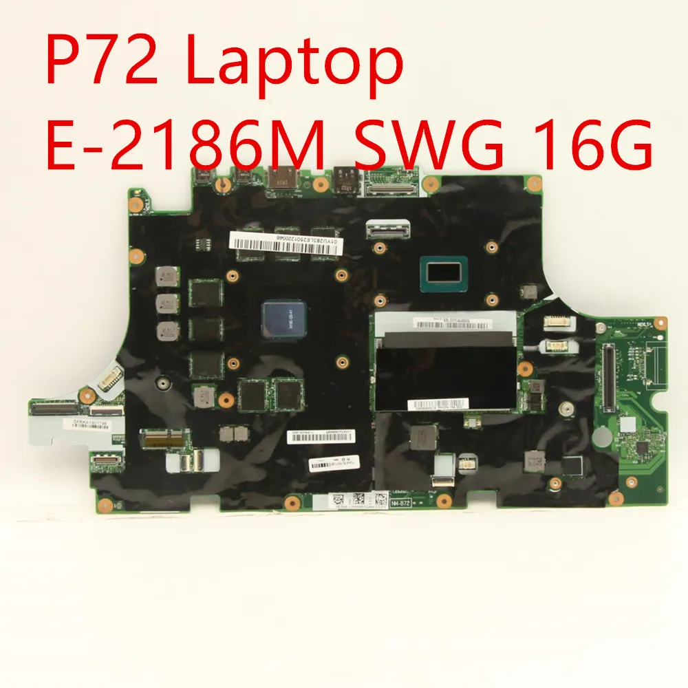 Motherboard For Lenovo Thinkpad P72 Laptop Mainboard E2-186M P5200(N18E-Q5-A1) 16G 01YU283
Motherboard For Lenovo Thinkpad P72 Laptop Mainboard E2-186M P5200(N18E-Q5-A1) 16G 01YU283