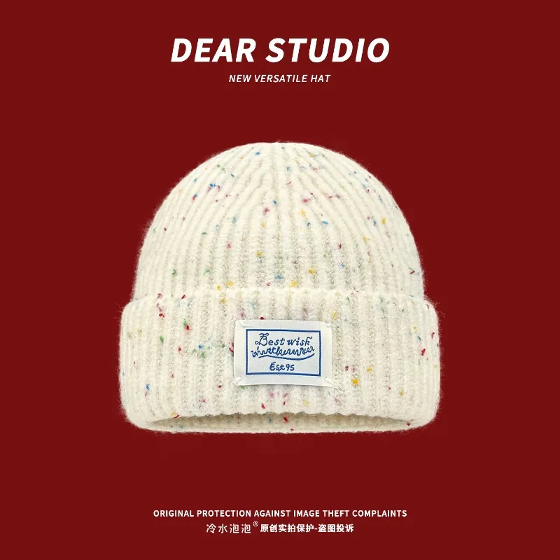 Корейские разноцветные пятна, модная наклейка, дизайн этикетки, вязаная шапка, женская осенне-зимняя теплая шапка с защитой ушей, шапка с черепом
Корейские разноцветные пятна, модная наклейка, дизайн этикетки, вязаная шапка, женская осенне-зимняя теплая шапка с защитой ушей, шапка с черепом