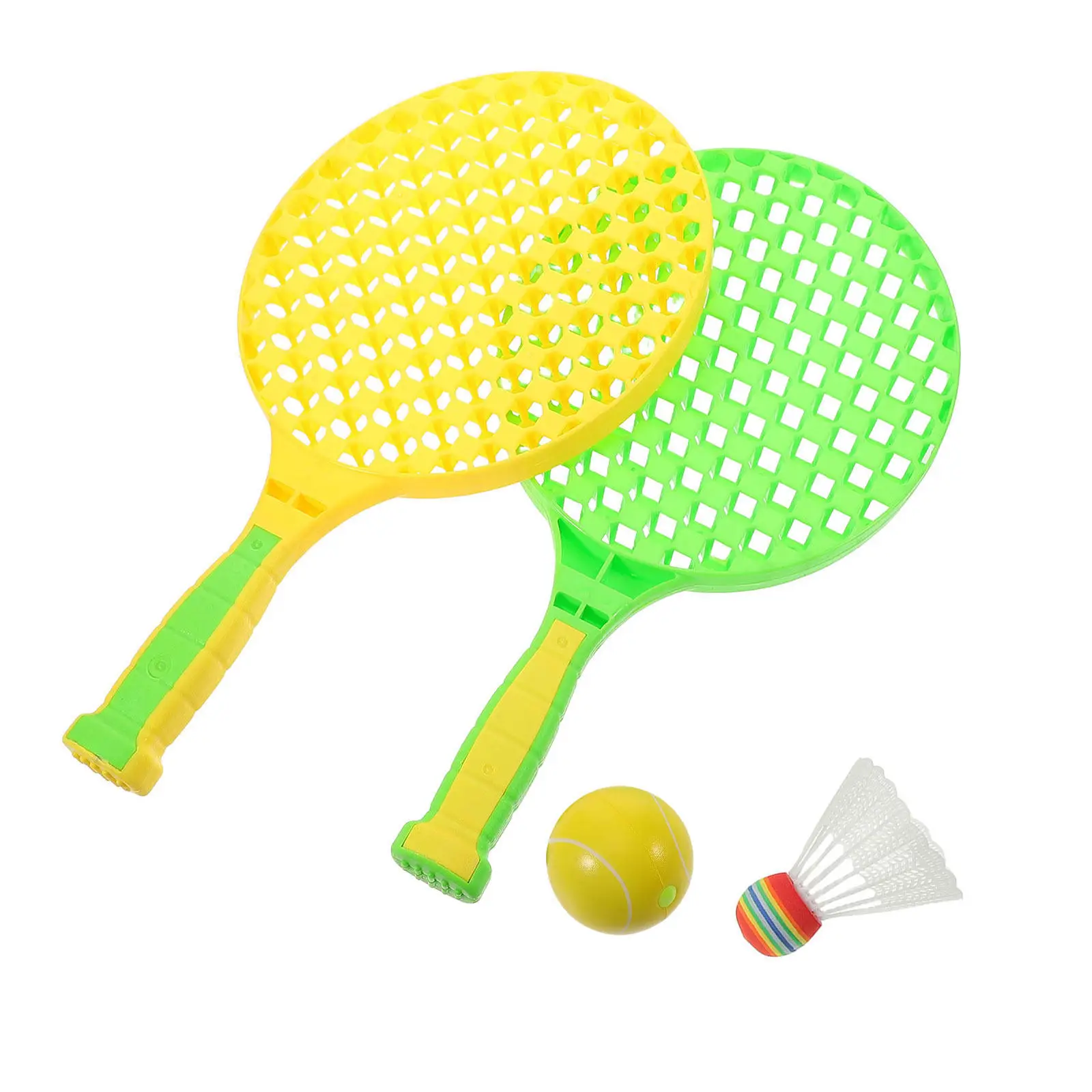 1Set Children Badminton Tennis Racket Set Small Size Comfort Grip for Ages 3-8 Includes Round Ball Shuttlecock Attractive Colors
1Set Children Badminton Tennis Racket Set Small Size Comfort Grip for Ages 3-8 Includes Round Ball Shuttlecock Attractive Colors