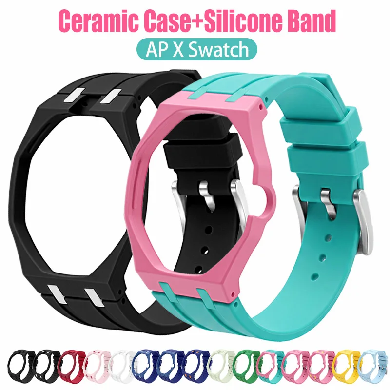 Ceramic Case+Silicone Watch Strap Modification Kit For AP x Swatch Royal Pop Pocket Watchband Pocket Changer To Wristwatch
Ceramic Case+Silicone Watch Strap Modification Kit For AP x Swatch Royal Pop Pocket Watchband Pocket Changer To Wristwatch