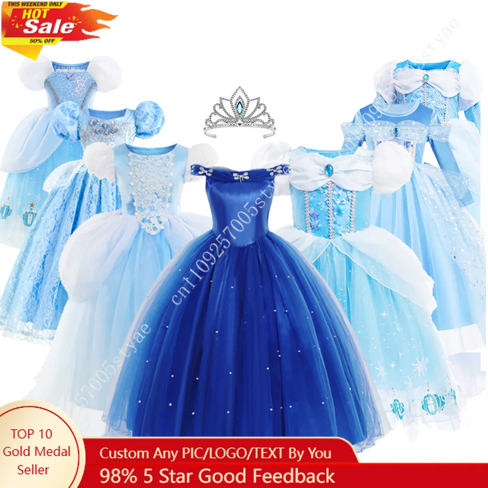 Disney Cinderella Princess Dress Girls Halloween Costumes Outfit Tulle Tutu Dress Birthday Skirt Party Ball Gown for Kid
Disney Cinderella Princess Dress Girls Halloween Costumes Outfit Tulle Tutu Dress Birthday Skirt Party Ball Gown for Kid