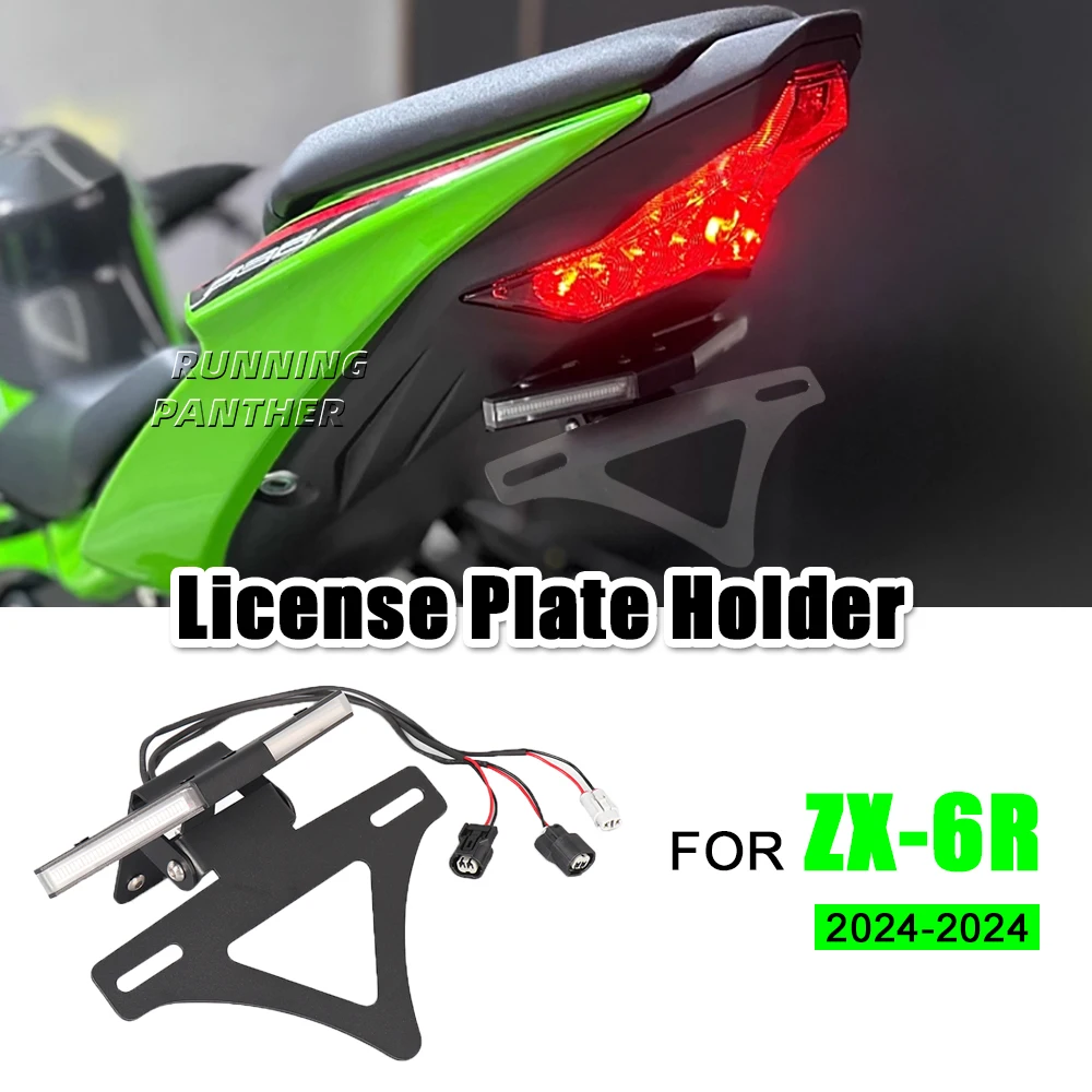FOR Kawasaki Ninja ZX-6R 2024-2025 New motorcycle turn signal integrated LED light short tail license plate holder suitable
FOR Kawasaki Ninja ZX-6R 2024-2025 New motorcycle turn signal integrated LED light short tail license plate holder suitable