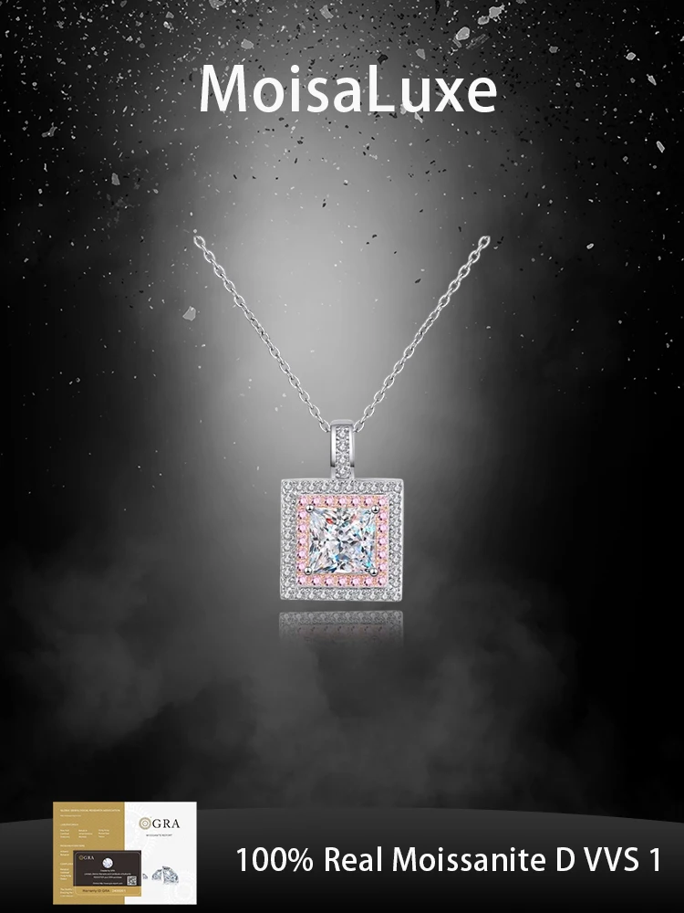 MoisaLuxe Official Store Plata Sterling 925 Silver Female Sugar Cube Necklace Moissanite Collarbone Chain Fashion Jewelry Gift
MoisaLuxe Official Store Plata Sterling 925 Silver Female Sugar Cube Necklace Moissanite Collarbone Chain Fashion Jewelry Gift
