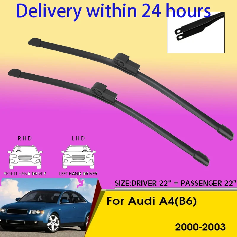 Car Wiper Blades For Audi A4(B6) 2000-2003 Windshield Windscreen Front Window Blades 22"+22" Car Accessories
Car Wiper Blades For Audi A4(B6) 2000-2003 Windshield Windscreen Front Window Blades 22"+22" Car Accessories