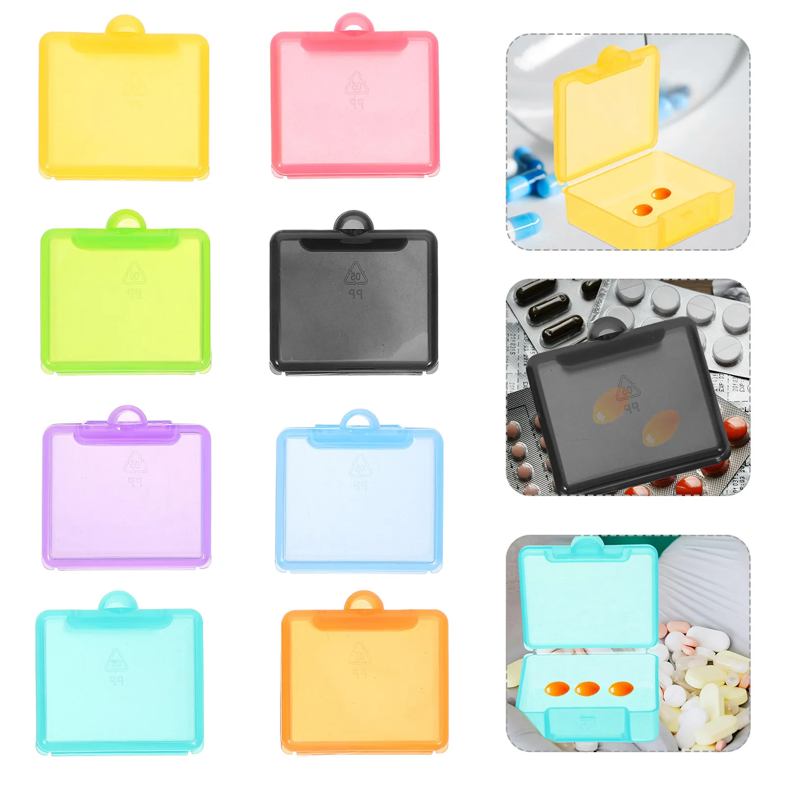 8Pcs Pill Organizer Compact Medicine Container 7-Day Supply Portable Pocket Size Case for Travel Daily Use Small Pill Holder
8Pcs Pill Organizer Compact Medicine Container 7-Day Supply Portable Pocket Size Case for Travel Daily Use Small Pill Holder