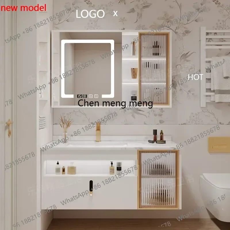 Light Luxury Minimalist Bathroom Cabinet Rock Ceramic Basin Washbasin Cabinet Combination Solid Wood Washbasin Combination
Light Luxury Minimalist Bathroom Cabinet Rock Ceramic Basin Washbasin Cabinet Combination Solid Wood Washbasin Combination