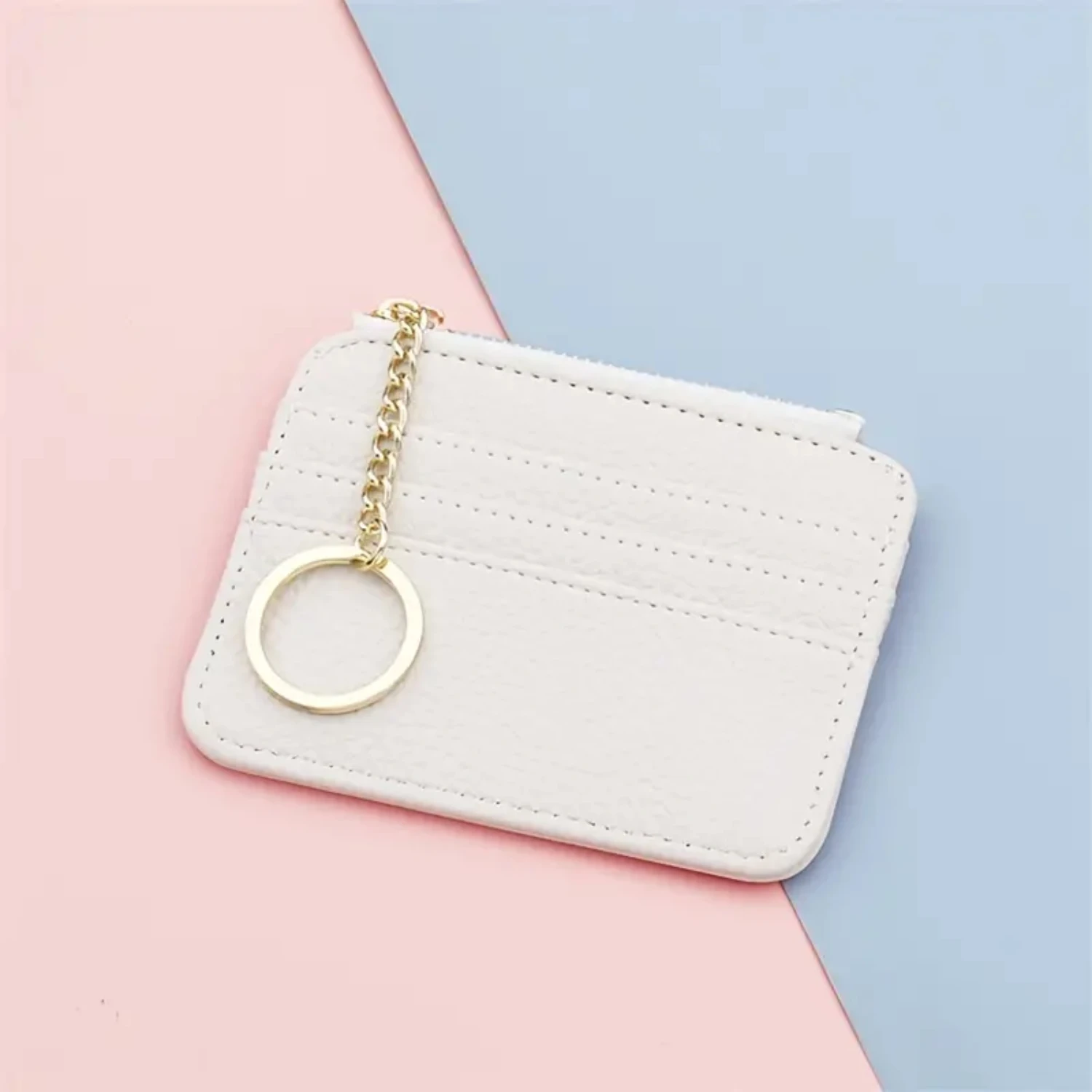 Sleek and Stylish Faux Leather Coin Purse with Keychain and Multiple Card Slots, Convenient and Simple Card Holder for Men and W
Sleek and Stylish Faux Leather Coin Purse with Keychain and Multiple Card Slots, Convenient and Simple Card Holder for Men and W