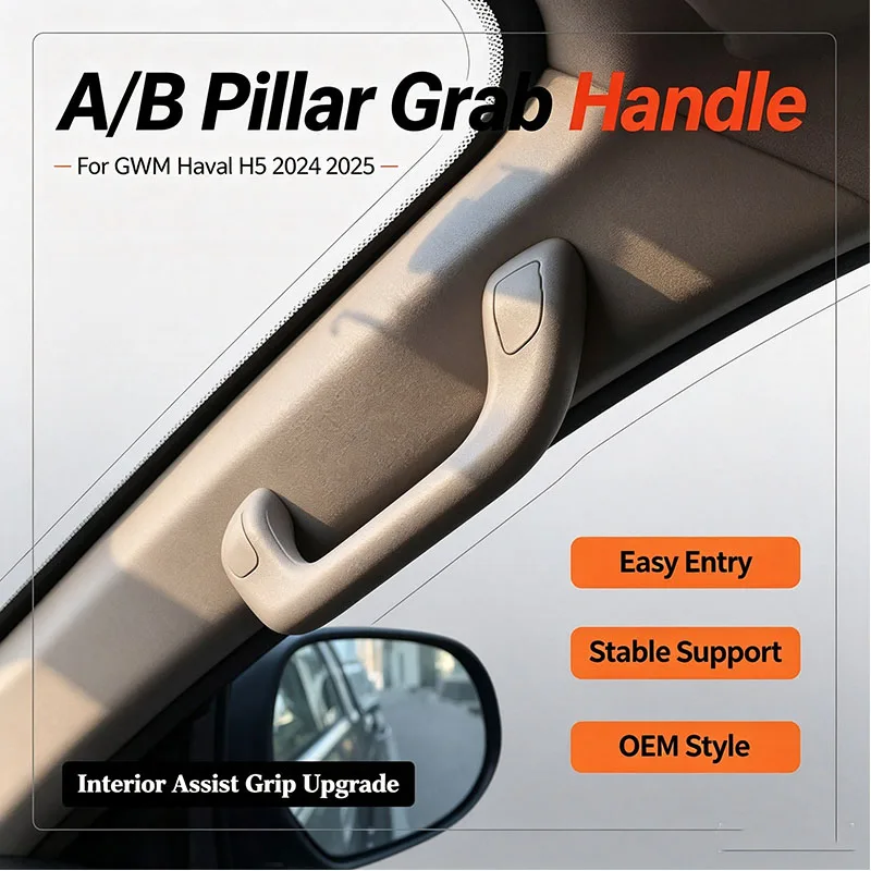 For GWM Haval H5 2024 2025+ Great Wall Pickup 2Pcs A B Pillar Interior Assist Grab Handle Roof Entry Grip Upgrade Accessories
For GWM Haval H5 2024 2025+ Great Wall Pickup 2Pcs A B Pillar Interior Assist Grab Handle Roof Entry Grip Upgrade Accessories