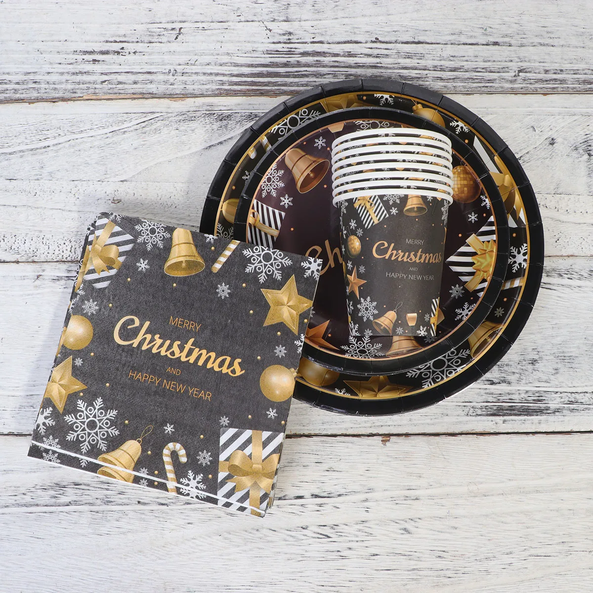 68 PCS Disposable Tableware Set 8 Paper Plates Cups Forks Knives Spoons 20 Napkins Christmas Party Supplies Safe Eco Friendly
68 PCS Disposable Tableware Set 8 Paper Plates Cups Forks Knives Spoons 20 Napkins Christmas Party Supplies Safe Eco Friendly