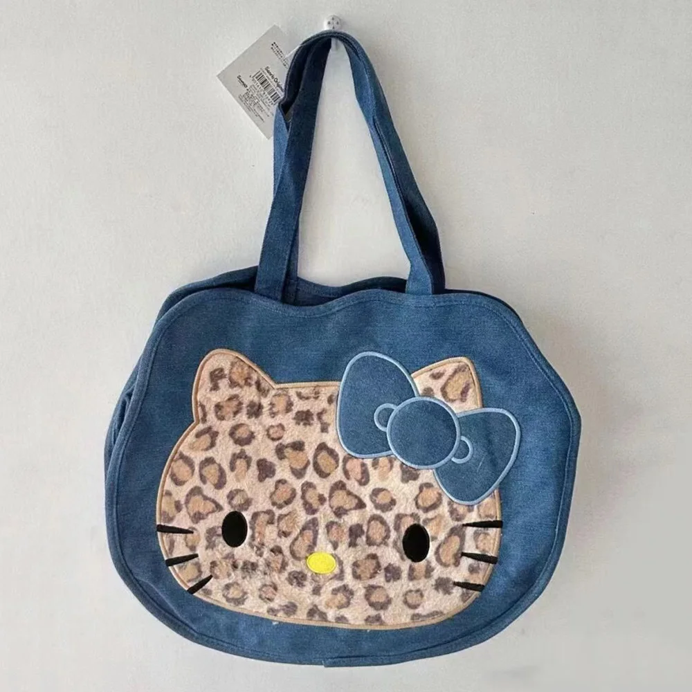 Leopard Hellokitty Denim Shoulder Bag Sanrio Cute Cartoon Bag Large Capacity Tote Women's Canvas Handbag Casual Satchel Backpack
Leopard Hellokitty Denim Shoulder Bag Sanrio Cute Cartoon Bag Large Capacity Tote Women's Canvas Handbag Casual Satchel Backpack