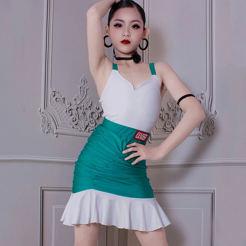 Summer Latin Dance Clothes For Girls Latin Split Suit Ballroom Dance Competition Costumes Stage Performance Dancewear DWY9007
Summer Latin Dance Clothes For Girls Latin Split Suit Ballroom Dance Competition Costumes Stage Performance Dancewear DWY9007