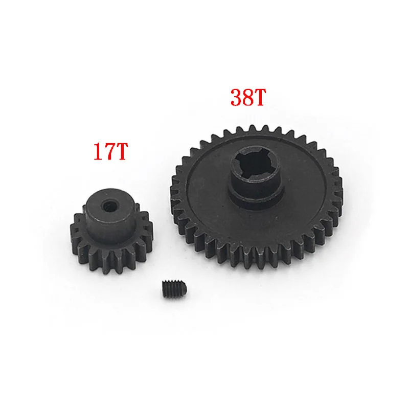 Metal Gap Main Gear 38T and Motor Pinion 17T For RC 1/18 WLtoys A949 A959 A969 K929 A959-A A969-A RC Car Stroller Upgrade Parts
Metal Gap Main Gear 38T and Motor Pinion 17T For RC 1/18 WLtoys A949 A959 A969 K929 A959-A A969-A RC Car Stroller Upgrade Parts