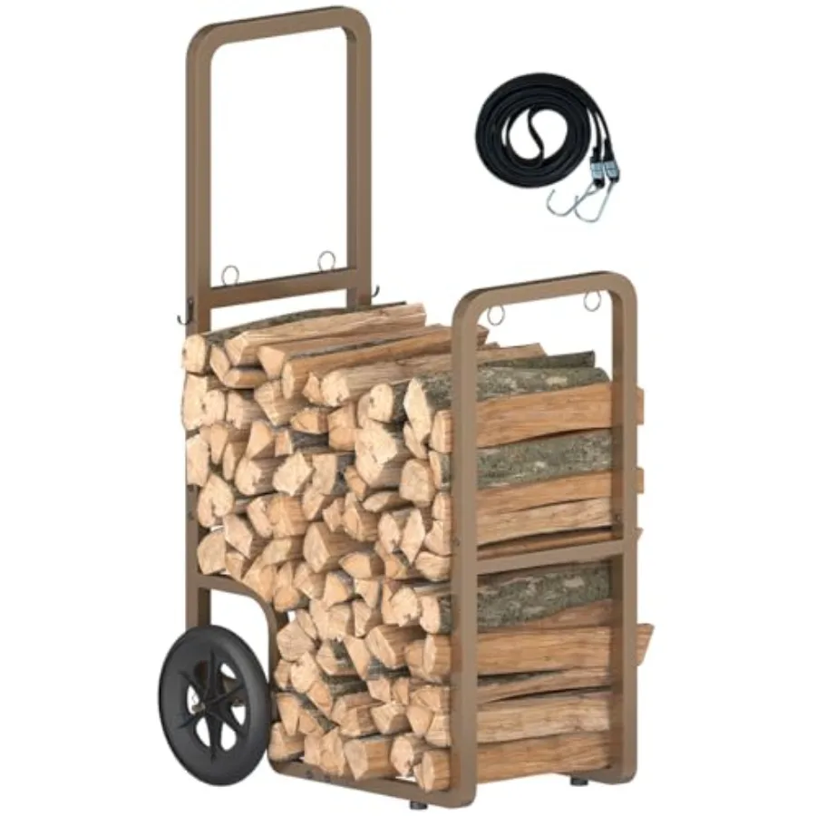Easy-Assembly Firewood Cart, Rolling Log Carrier for Outdoor and Indoor Use, Wood Rack Storage Mover for Fireplace and Fire Pit
Easy-Assembly Firewood Cart, Rolling Log Carrier for Outdoor and Indoor Use, Wood Rack Storage Mover for Fireplace and Fire Pit