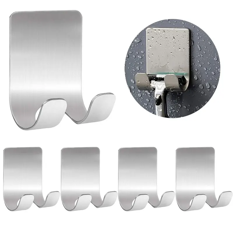 1/2Pcs Self Adhesive Razor Holder Shower Hooks Waterproof Shaver Hook Hanger Stand Stainless Steel Hooks for Bathroom Kitchen
1/2Pcs Self Adhesive Razor Holder Shower Hooks Waterproof Shaver Hook Hanger Stand Stainless Steel Hooks for Bathroom Kitchen