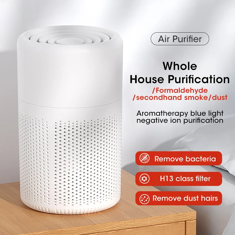 Mini Desktop HEPA Filter Air Purifier Negative Ion Odor Removal Low Noise for Home Office Car Automotive Use
Mini Desktop HEPA Filter Air Purifier Negative Ion Odor Removal Low Noise for Home Office Car Automotive Use