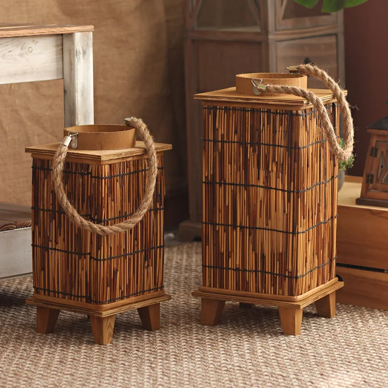 Straw wind lantern portable lantern props restaurant B & B cafe decorative ornaments
Straw wind lantern portable lantern props restaurant B & B cafe decorative ornaments
