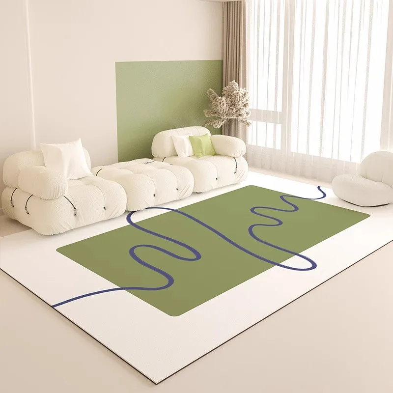 Cream Style Living Room Carpet Wash-free Light Luxury High-end Green Bedroom Bedside Rug Home Decoration Sofa Coffee Table Rugs
Cream Style Living Room Carpet Wash-free Light Luxury High-end Green Bedroom Bedside Rug Home Decoration Sofa Coffee Table Rugs