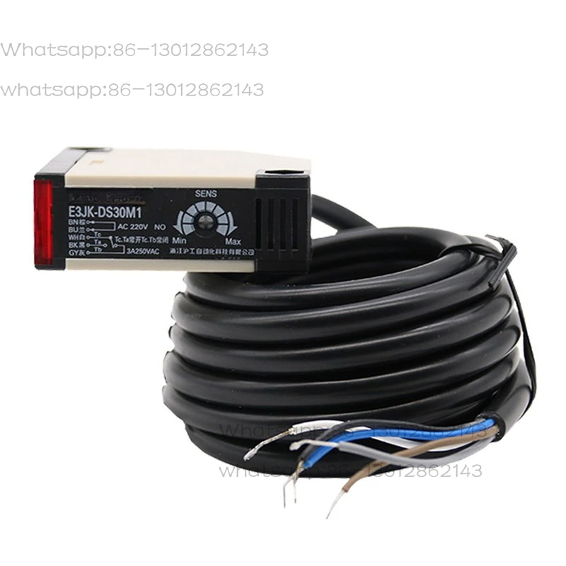 E3JK-DS30M1 relay type adjustable AC220V DC24V photoelectric switch diffuse reflection 1 open 1 close
E3JK-DS30M1 relay type adjustable AC220V DC24V photoelectric switch diffuse reflection 1 open 1 close