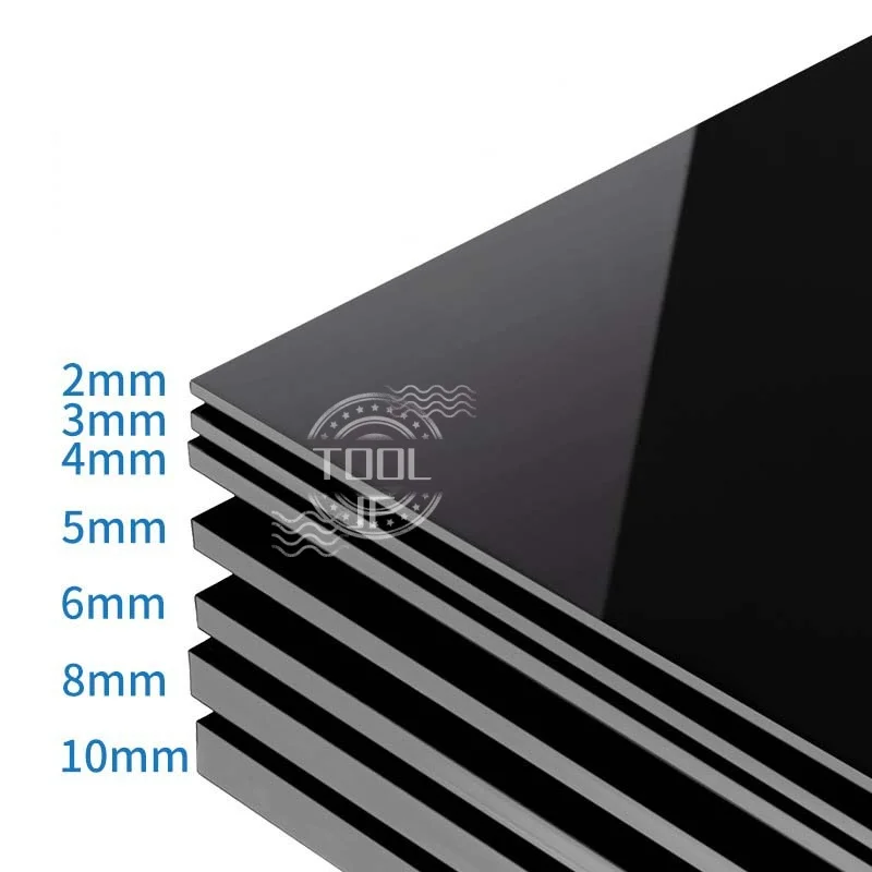 2-10mm Thick Glossy Black Acrylic Sheet PMMA Organic Glass Boards Sizes 100x100 150x150 150x200 200x200 300x300mm DIY projects
2-10mm Thick Glossy Black Acrylic Sheet PMMA Organic Glass Boards Sizes 100x100 150x150 150x200 200x200 300x300mm DIY projects