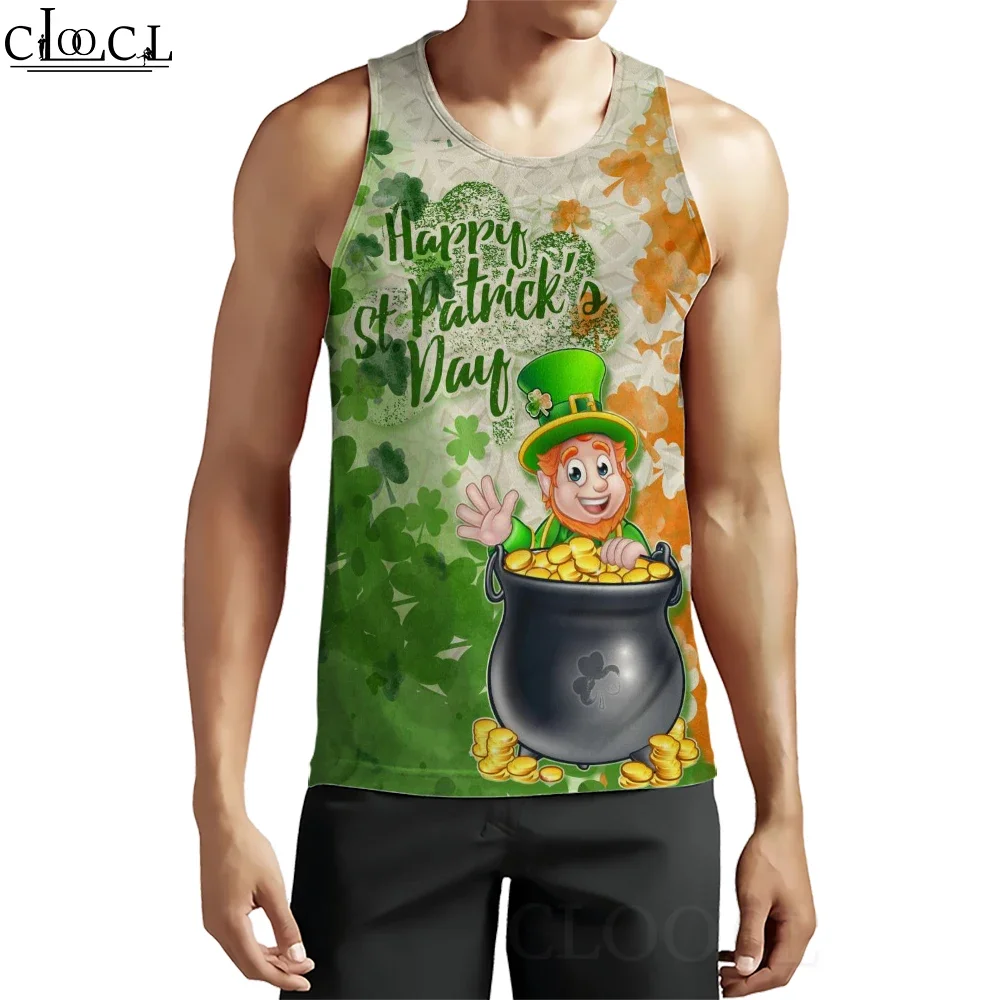 Men Tank Tops Ireland St. Patrick's Day Happy 3D Pattern Vest Streetwear Casual Fitness Sleeveless Fashion Pullover Tops
Men Tank Tops Ireland St. Patrick's Day Happy 3D Pattern Vest Streetwear Casual Fitness Sleeveless Fashion Pullover Tops
