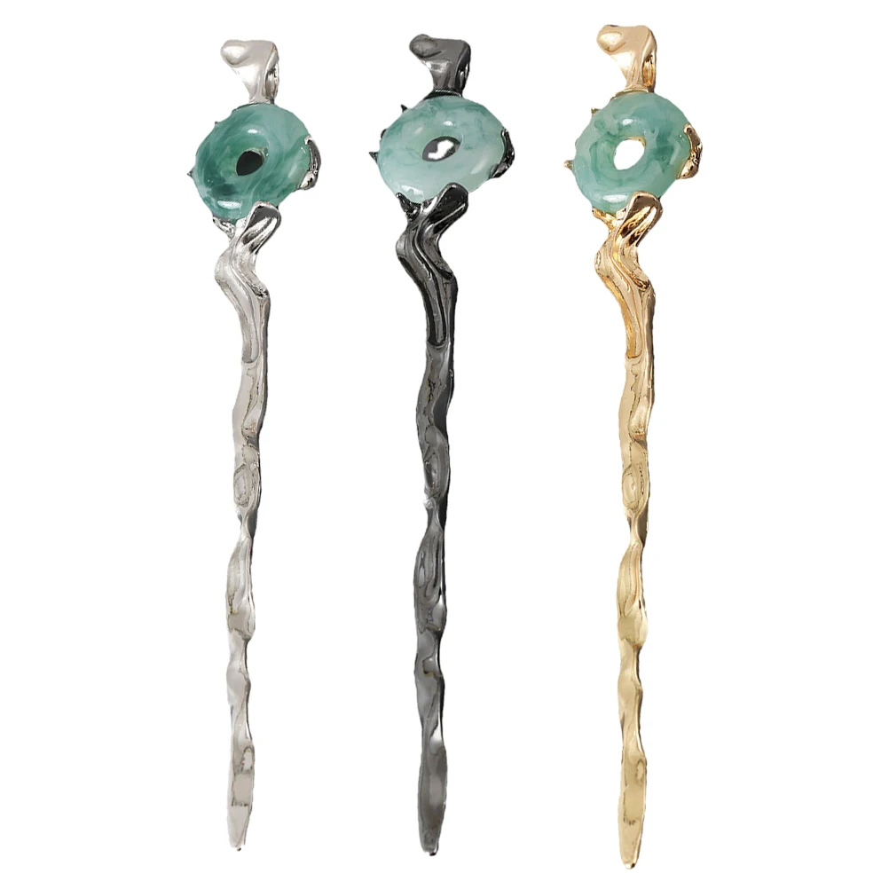 3pcs Imitation Jade Hairpins Gold Silver Black Women Sticks Vintage Accessories Hanfu Hairsticks Styling Easy Use Occasions
3pcs Imitation Jade Hairpins Gold Silver Black Women Sticks Vintage Accessories Hanfu Hairsticks Styling Easy Use Occasions