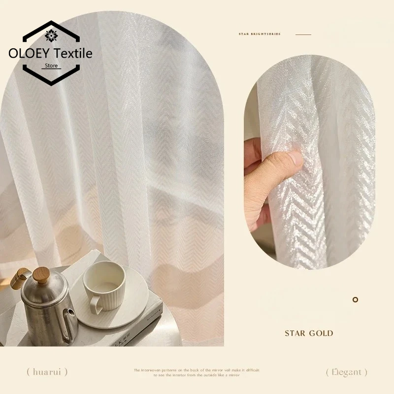 French Gauze Curtains Light Luxury High-grade Tulle for Living Room Balcony White Dream Yarn Translucent Impervious To Light
French Gauze Curtains Light Luxury High-grade Tulle for Living Room Balcony White Dream Yarn Translucent Impervious To Light