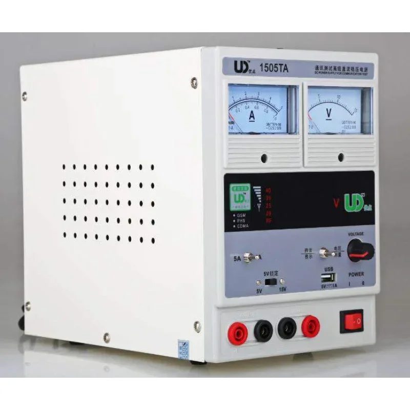 UD-1505TA Adjustable DC Power Supply Machine Mobile Phone Repair Power Supply 15V 5A Digital Display Power Meter Tools 220V
UD-1505TA Adjustable DC Power Supply Machine Mobile Phone Repair Power Supply 15V 5A Digital Display Power Meter Tools 220V