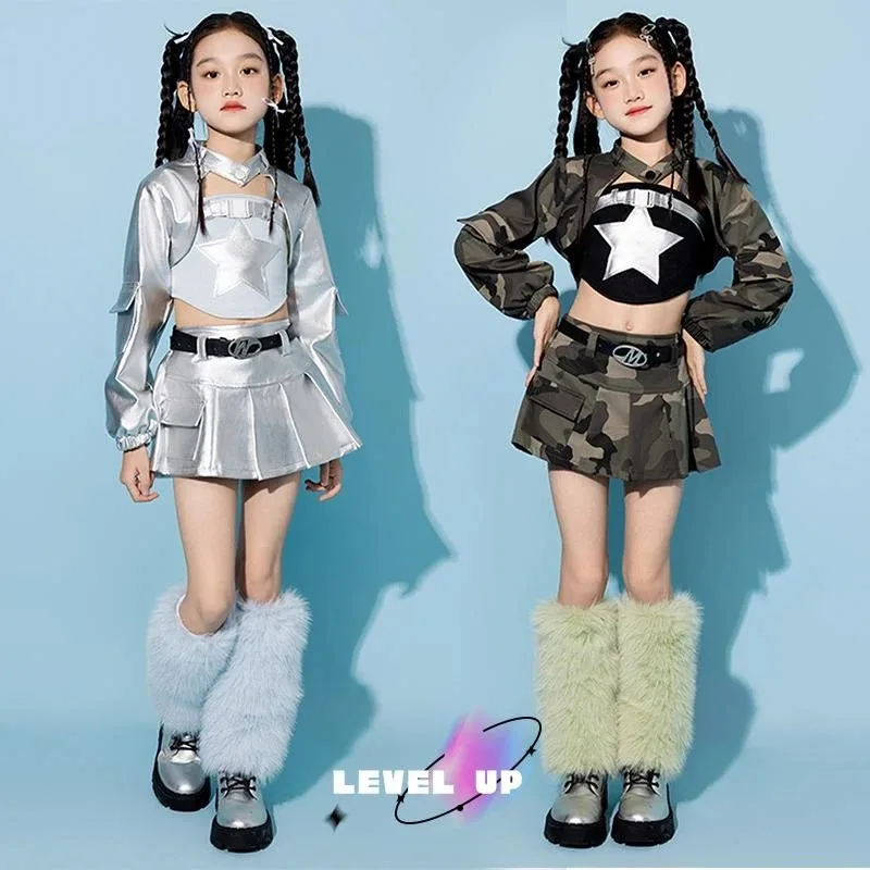 Children Kpop Outfits Girls Group Cheerleading Jazz Dance Costume Kids Cool Hip Hop Clothing Stage Performance Wear XS8795
Children Kpop Outfits Girls Group Cheerleading Jazz Dance Costume Kids Cool Hip Hop Clothing Stage Performance Wear XS8795