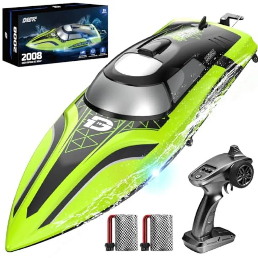RC Boat for Pool Lake Use, ABS Plastic Body, Blue/White, 20+ MPH Speed with Auto Self-Righting LED Lights
RC Boat for Pool Lake Use, ABS Plastic Body, Blue/White, 20+ MPH Speed with Auto Self-Righting LED Lights