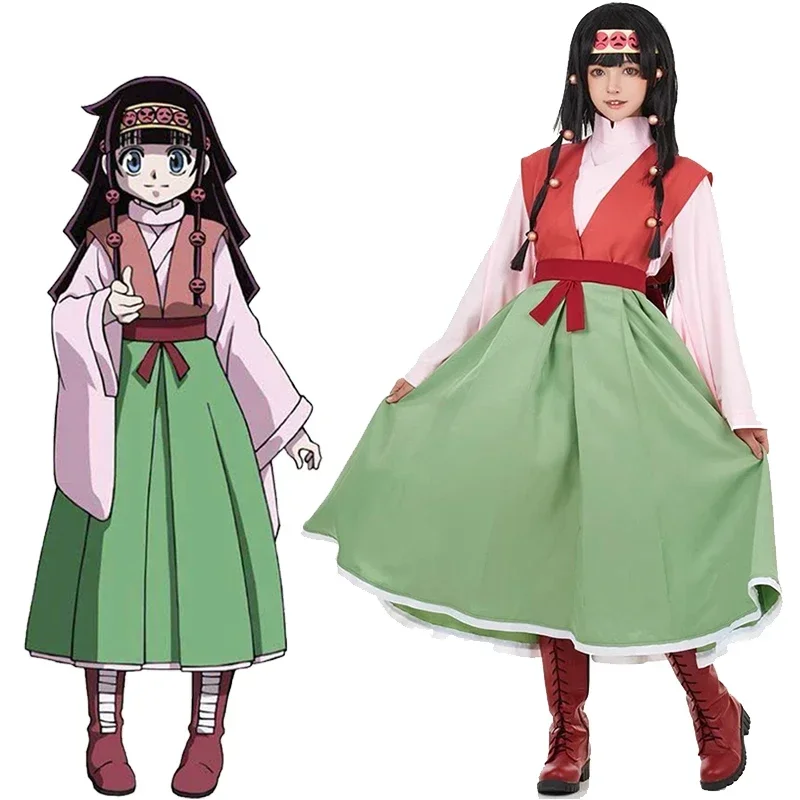 Alluka Zoldyck костюмы для косплея игра Охотник ролевые игры топы и суеты парик на Хеллоуин Карнавал Наряд для женщин девочек
Alluka Zoldyck костюмы для косплея игра Охотник ролевые игры топы и суеты парик на Хеллоуин Карнавал Наряд для женщин девочек