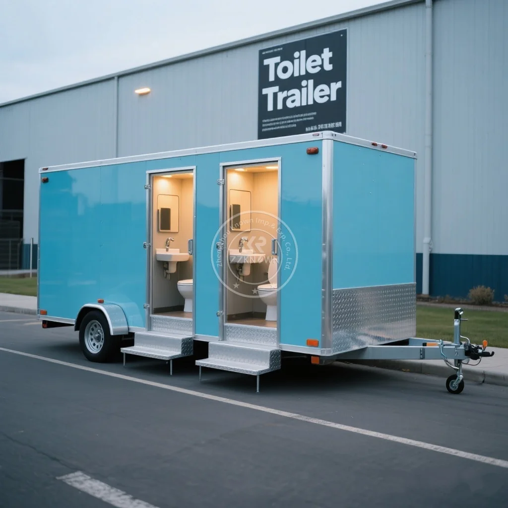 Best-Selling Mobile Restroom Trailer Luxury Toilet Trailer Portable Bathroom Trailer for Highway Rest Stop Service
Best-Selling Mobile Restroom Trailer Luxury Toilet Trailer Portable Bathroom Trailer for Highway Rest Stop Service