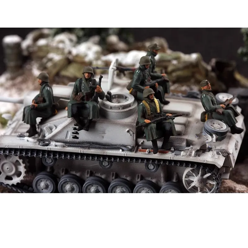 New 1:72 Scale Painted Model 6 Pcs German Winter Soldiers Resin Action Figure Toys Dolls Scene Accessory Display Fans
New 1:72 Scale Painted Model 6 Pcs German Winter Soldiers Resin Action Figure Toys Dolls Scene Accessory Display Fans
