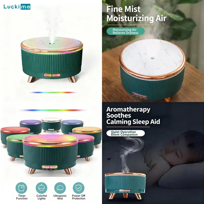 500ml Ultrasonic Essential Oil Diffuser & Humidifier with 7-Color LED Lights Aromatherapy Diffuser for Home Hotel Office Gift
500ml Ultrasonic Essential Oil Diffuser & Humidifier with 7-Color LED Lights Aromatherapy Diffuser for Home Hotel Office Gift